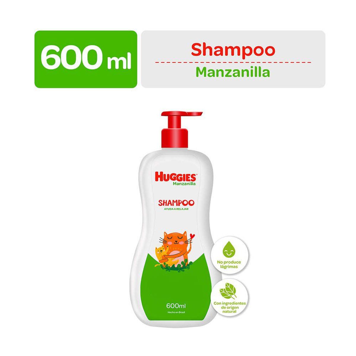 HUGGIES - Shampoo Huggies Manzanilla Envase 600 mL