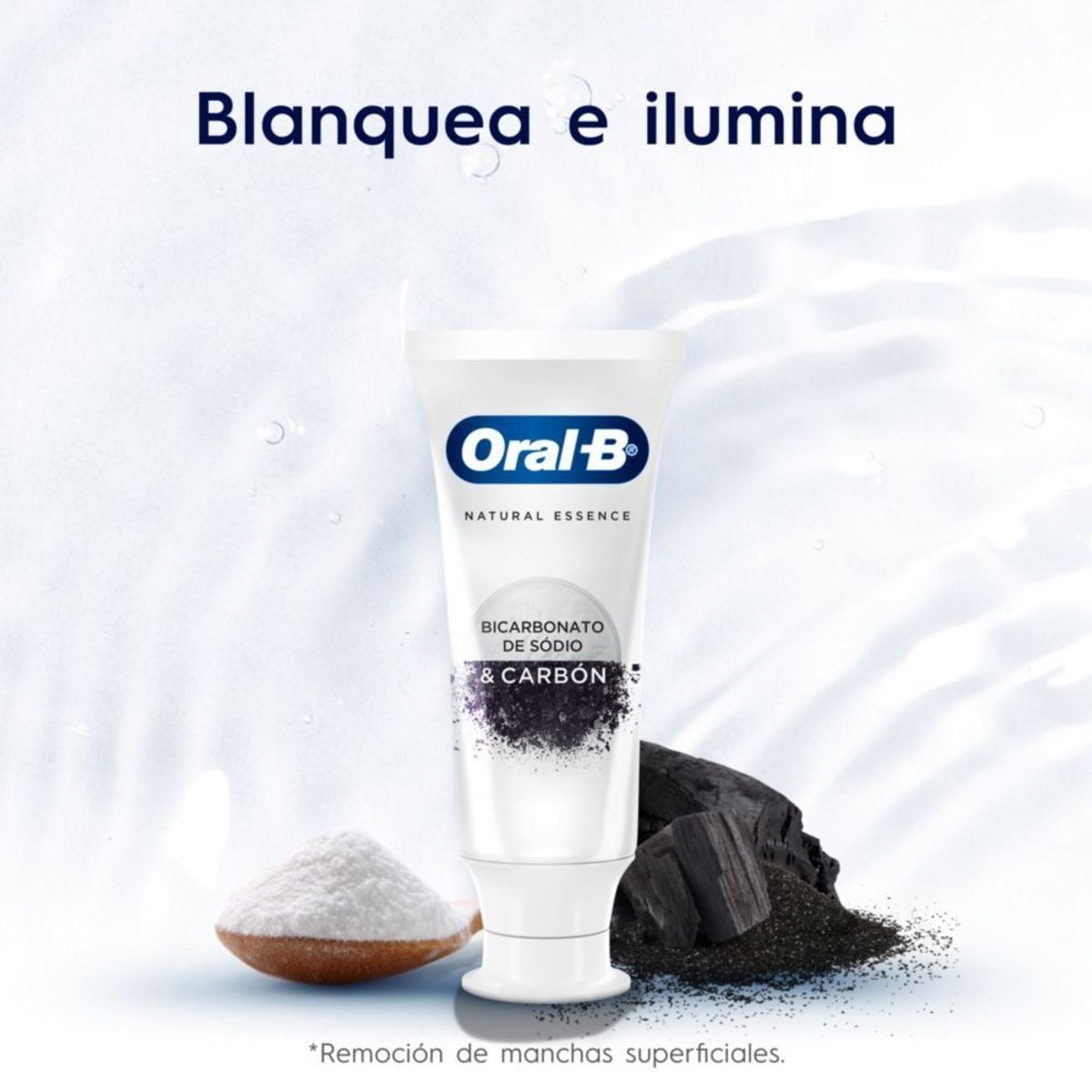 ORAL B - Crema Dental Oral B Natural Essence Bicarbonato y Carbón Envase 75 mL