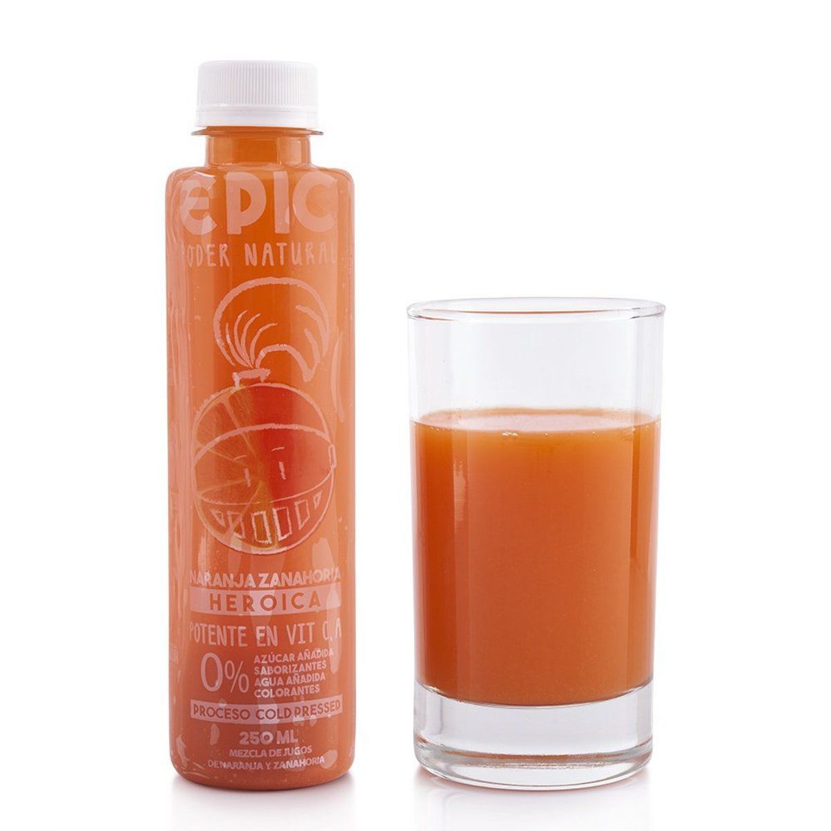 EPIC - Jugo De Zanahoria y Naranja Epic 250 mL