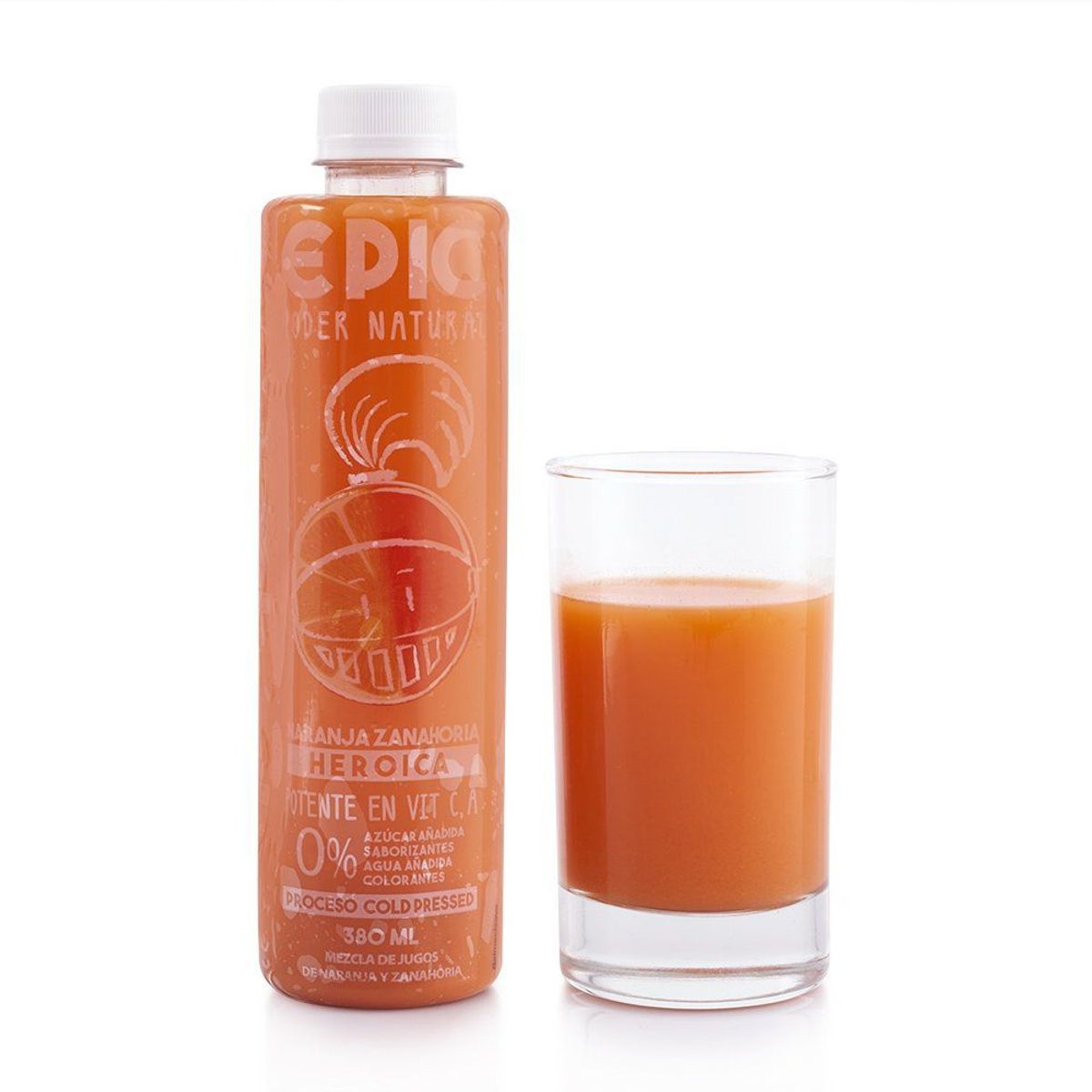 EPIC - Jugo De Zanahoria y Naranja Epic 380 mL