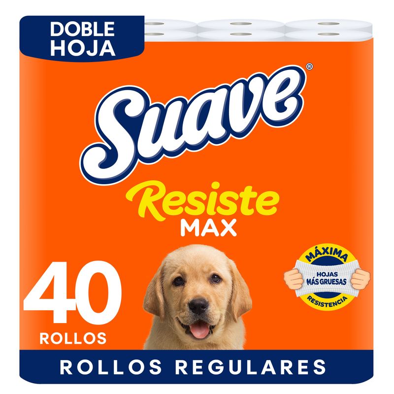 SUAVE - Papel Higiénico ResisteMax Suave Empaque 40 Und