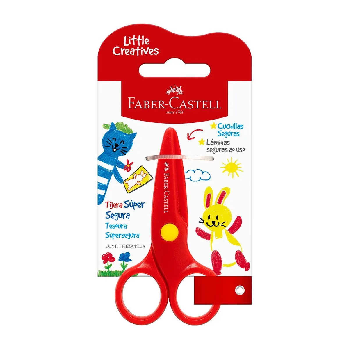 FABER CASTELL - Tijera Faber Castell Súper Segura Und