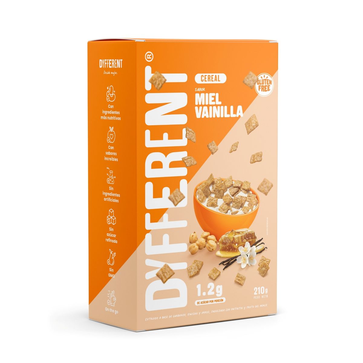 DYFFERENT - Cereal Dyfferent Garbanzo Miel Vainilla Caja 210 g