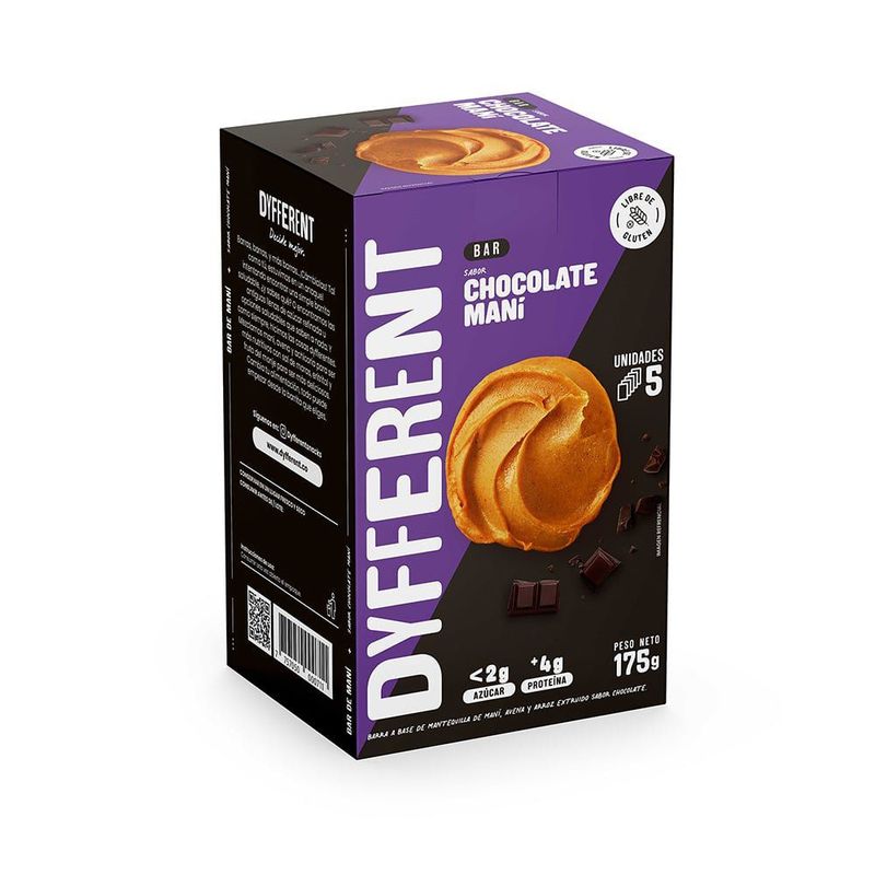 DYFFERENT - Barra Maní y Chocolate Dyfferent Caja 5 Und