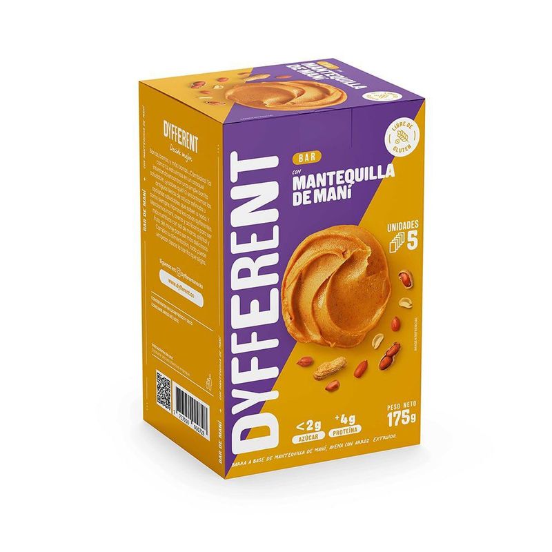 DYFFERENT - Barra Mantequilla de Maní Dyfferent Caja 5 Und