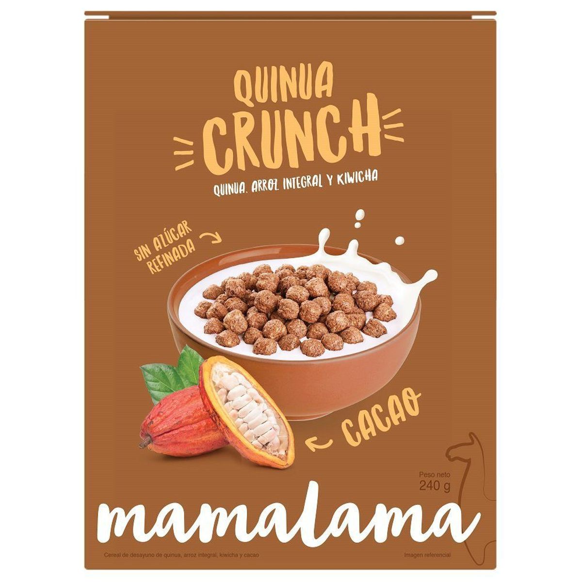 MAMALAMA - Cereal Quinua Crunch Mamalama Cacao Caja 240 g