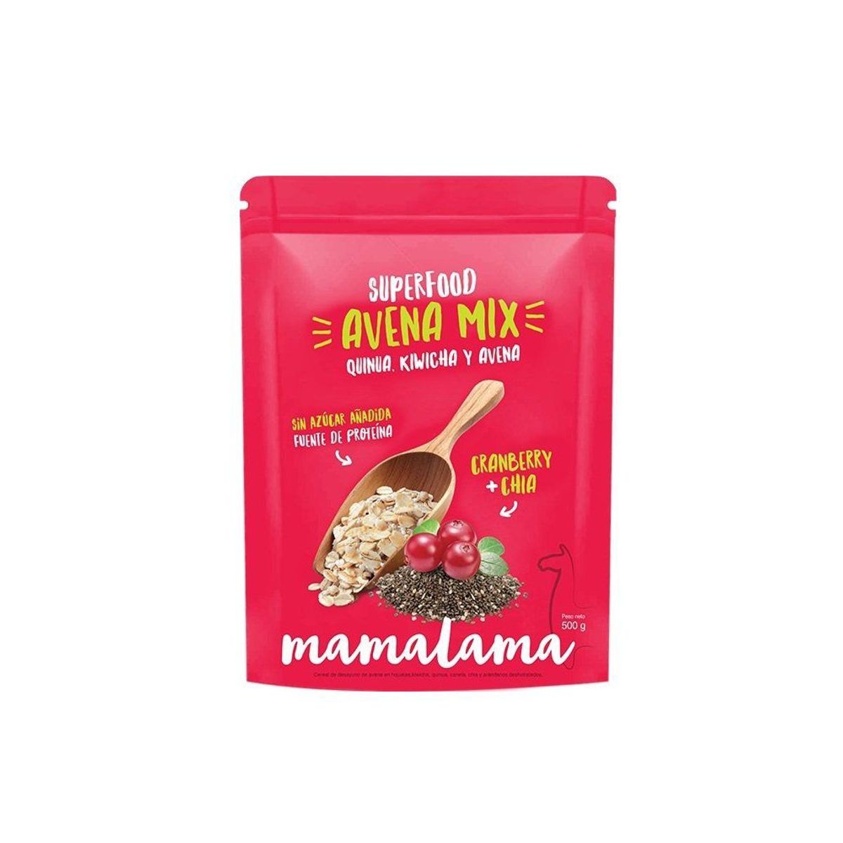 MAMALAMA - Avena Mix Cranberry y Chía Doypack 500 g