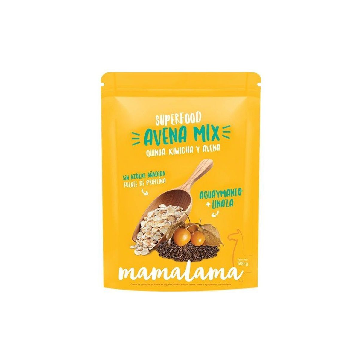 MAMALAMA - Avena Mix Mamalama Aguaymanto Linaza Empaque 500 g