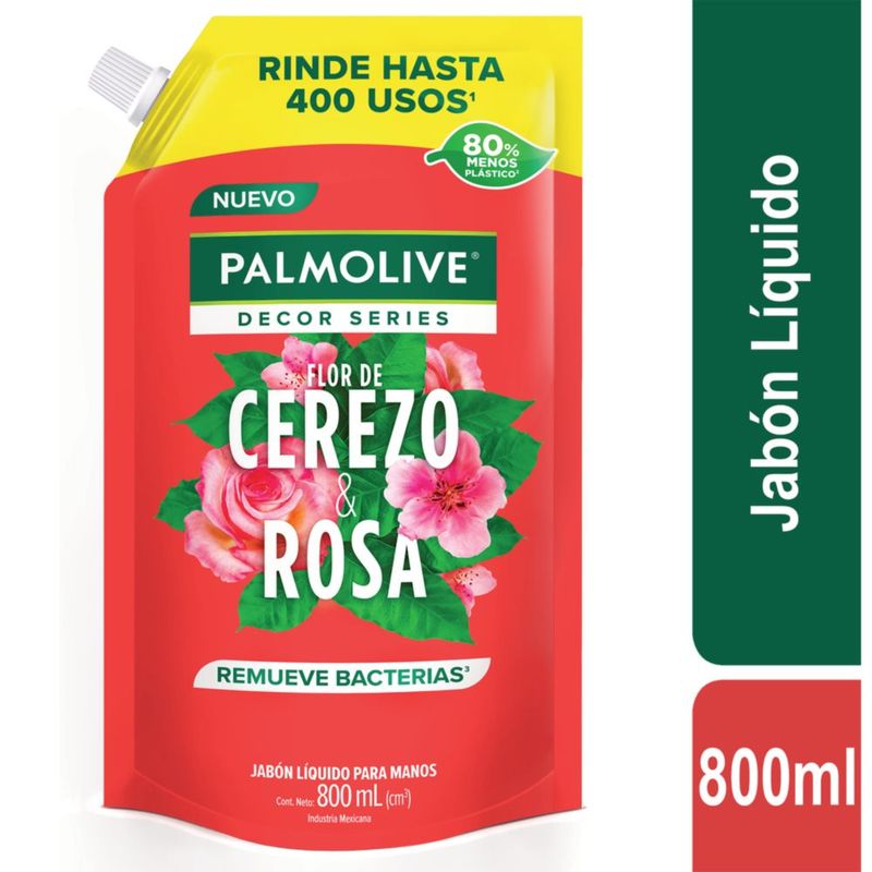 PALMOLIVE - Jabón Líquido Palmolive Cerezo Rosa Doypack 800 mL