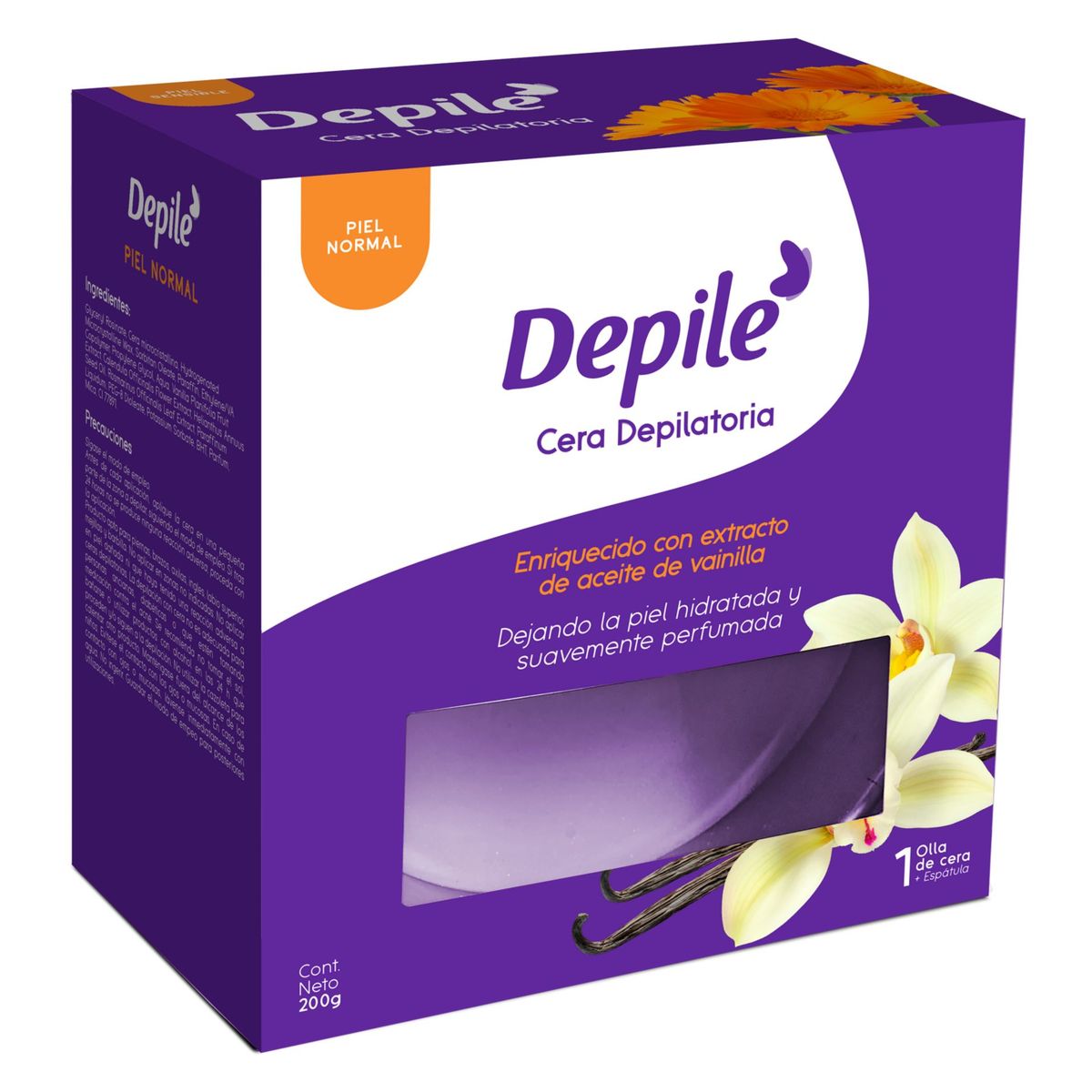 DEPILE - Cera Depiladora Depile Vainilla Caja 200 g