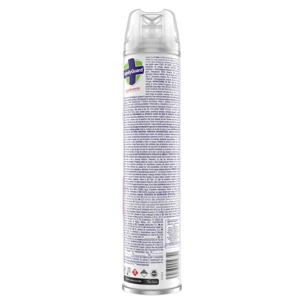 FAMILYGUARD - Desinfectante en Spray Family Guard Frescura Campestre Envase 400 mL