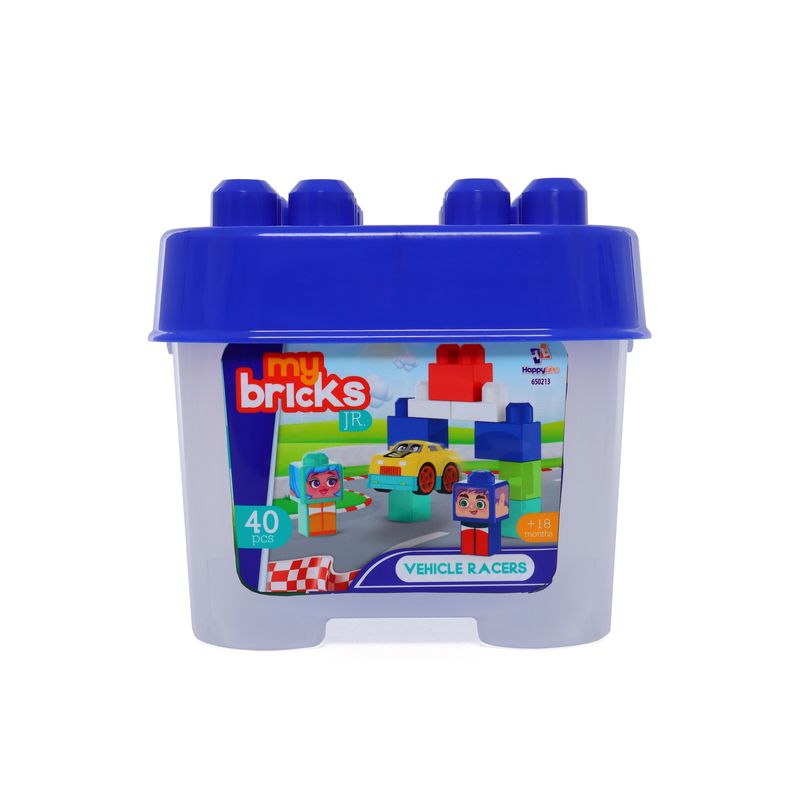 MY BRICKS JR - Balde de Bloques Maxi Cuidad 40 Pzas