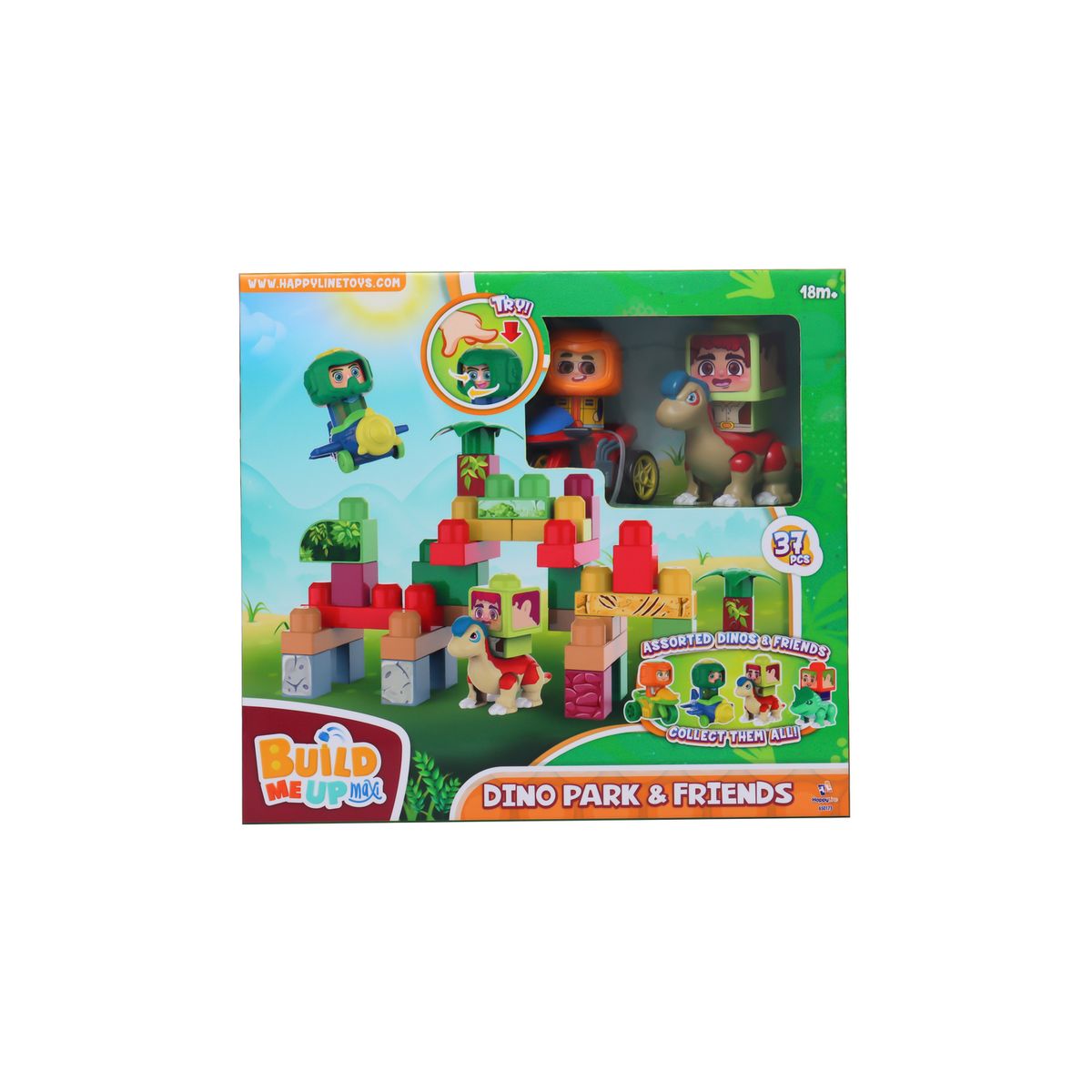MY BRICKS JR - Set de Bloques Maxi Dino 37 Pzas