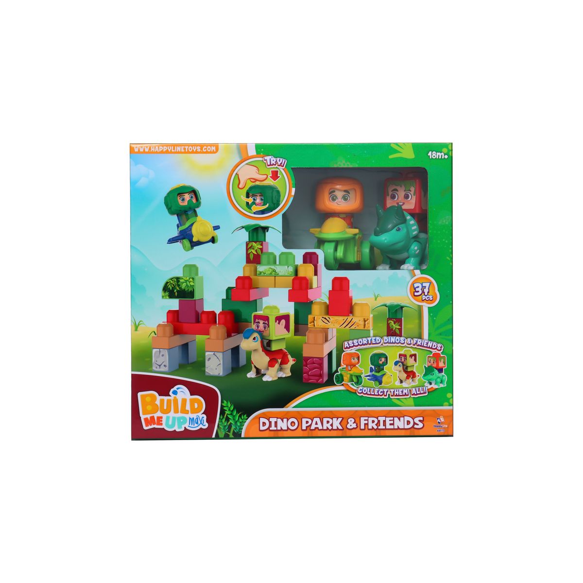 MY BRICKS JR - Set de Bloques Maxi Dino 37 Pzas