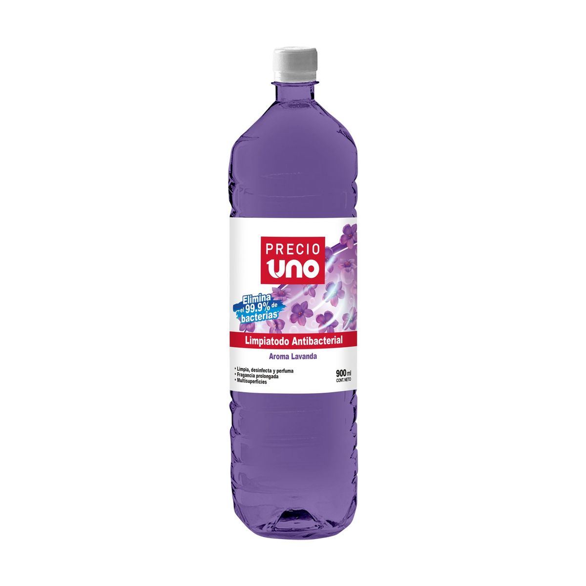 PRECIO UNO - Limpiatodo Antibacterial Precio Uno Lavanda Botella 900 mL