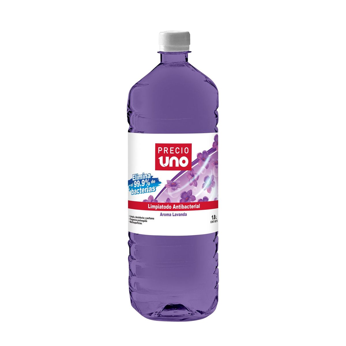 PRECIO UNO - Limpiatodo Precio Uno Antibacterial Lavanda Botella 1.8 L