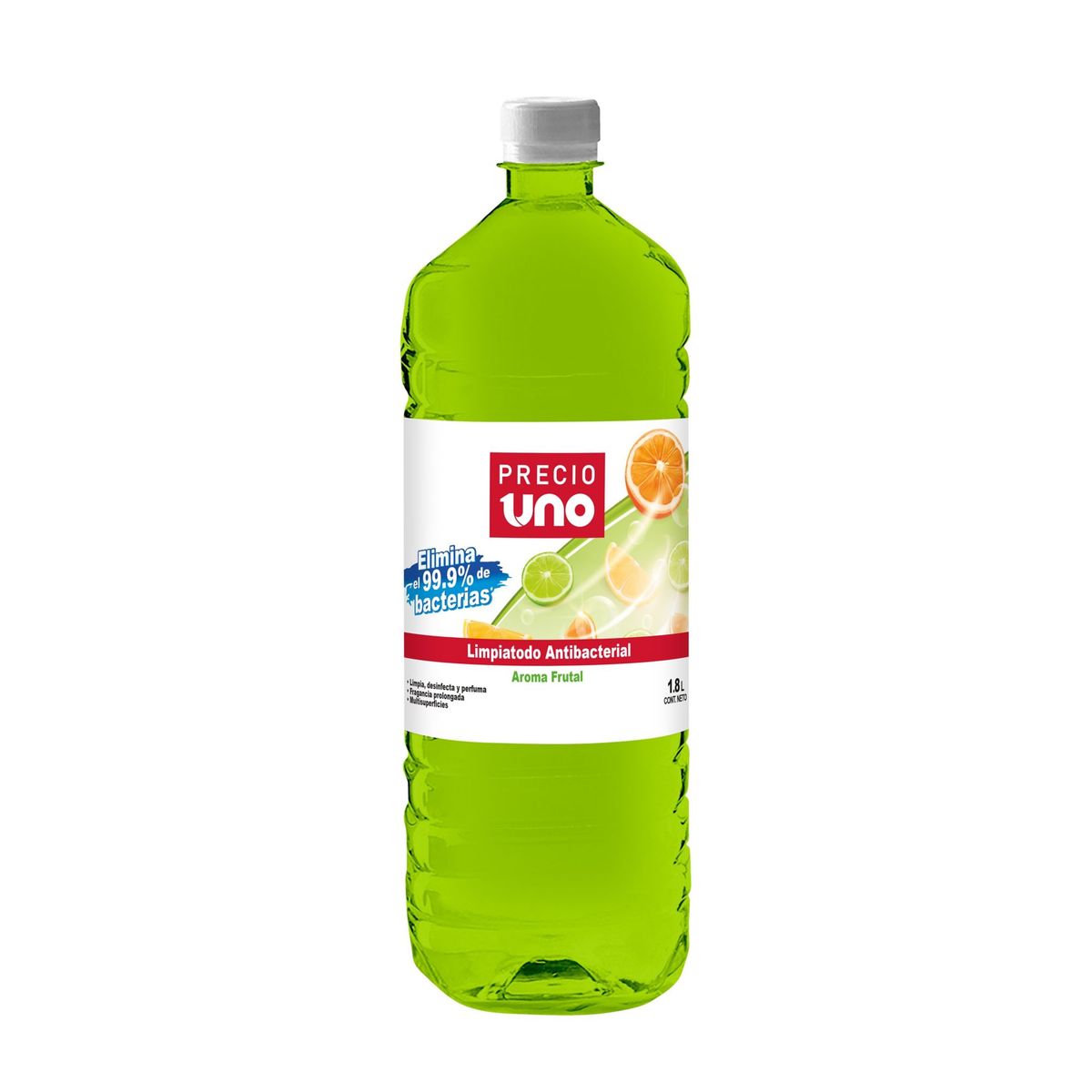PRECIO UNO - Limpiatodo Precio Uno Antibacterial Frutal Botella 1.8 L