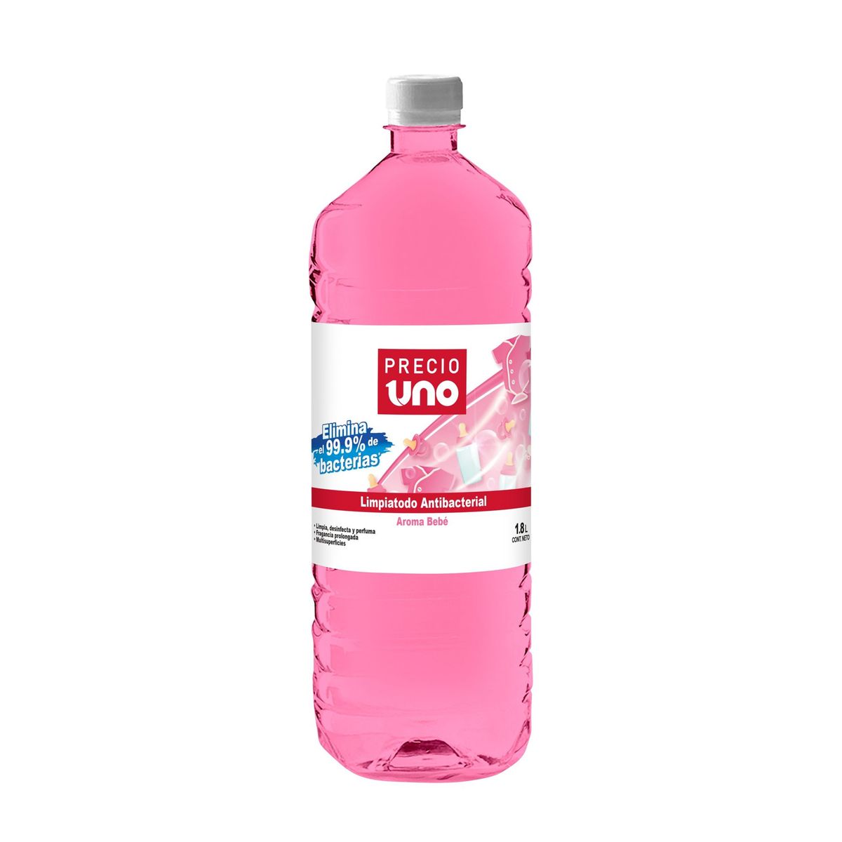 PRECIO UNO - Limpiatodo Antibacterial Precio Uno Bebé Botella 1.8 L