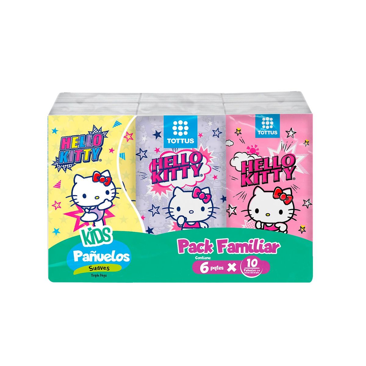 TOTTUS - Pañuelos Tottus Hello Kitty Empaque 60 Und