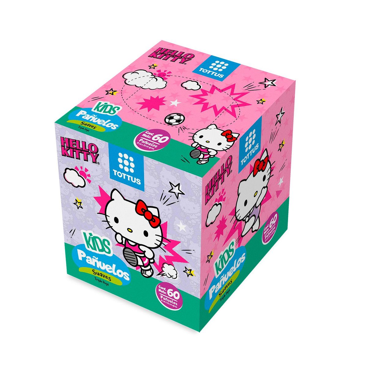 TOTTUS - Pañuelos Tottus Hello Kitty Caja 60 Und
