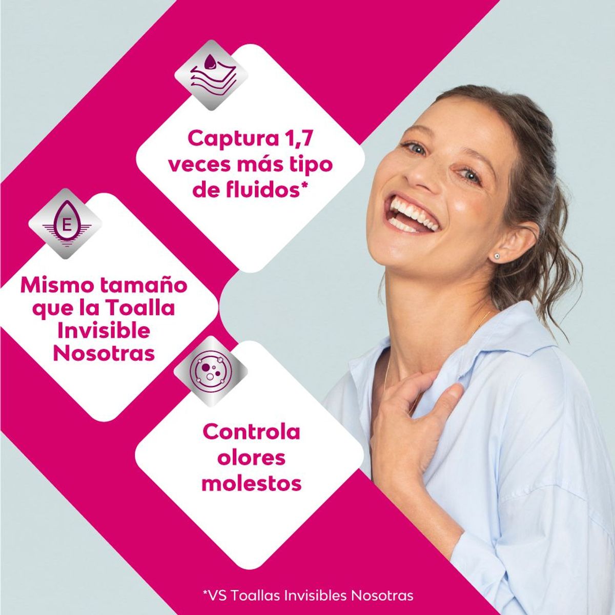 NOSOTRAS - Toallas Higiénicas Nosotras V Confident Regular Empaque 28 Und
