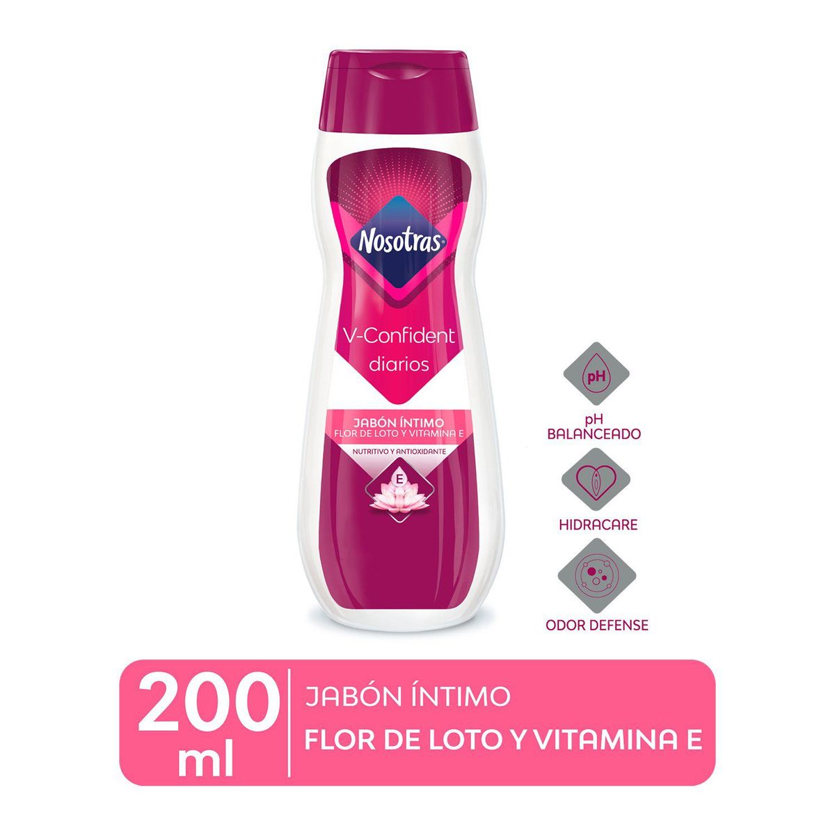 NOSOTRAS - Jabón Íntimo Nosotras V Confident Envase 200 mL