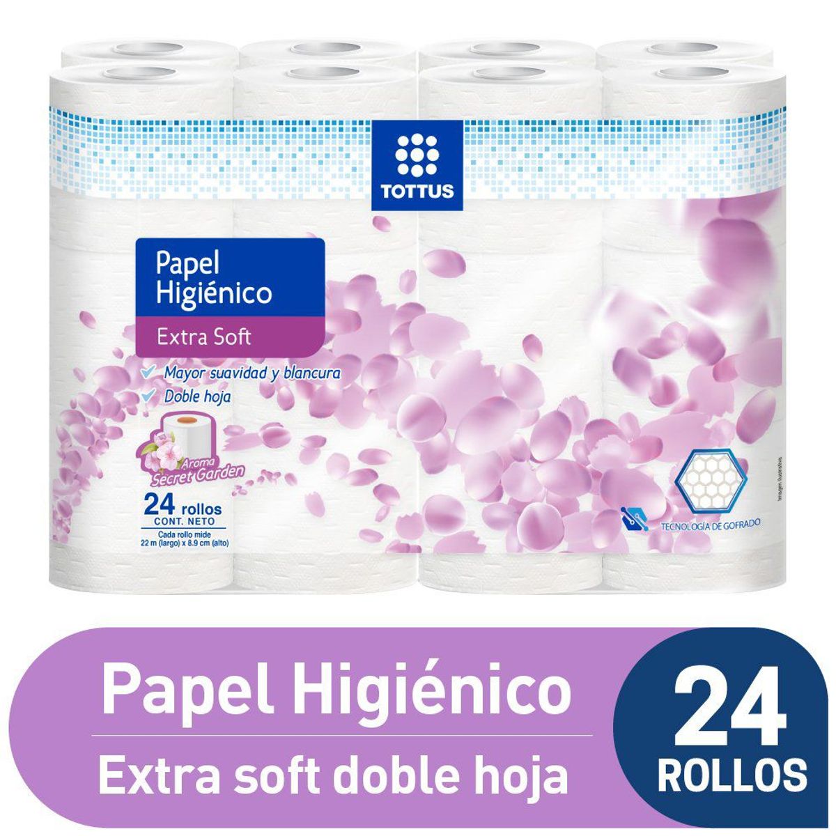 TOTTUS - Papel Higiénico Tottus Extra Soft Aroma Empaque 24 Und