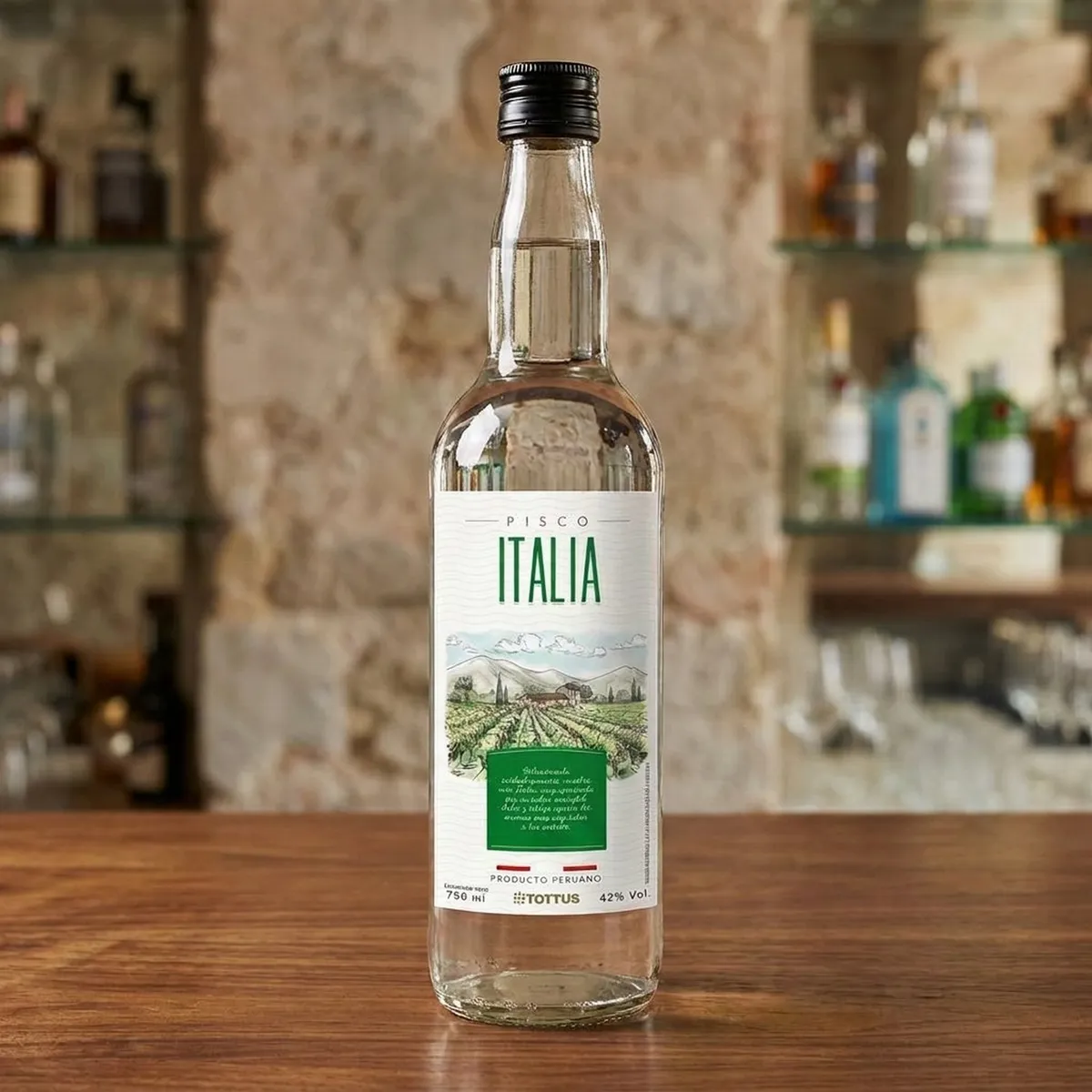 TOTTUS - Pisco Italia Tottus Botella 750 mL