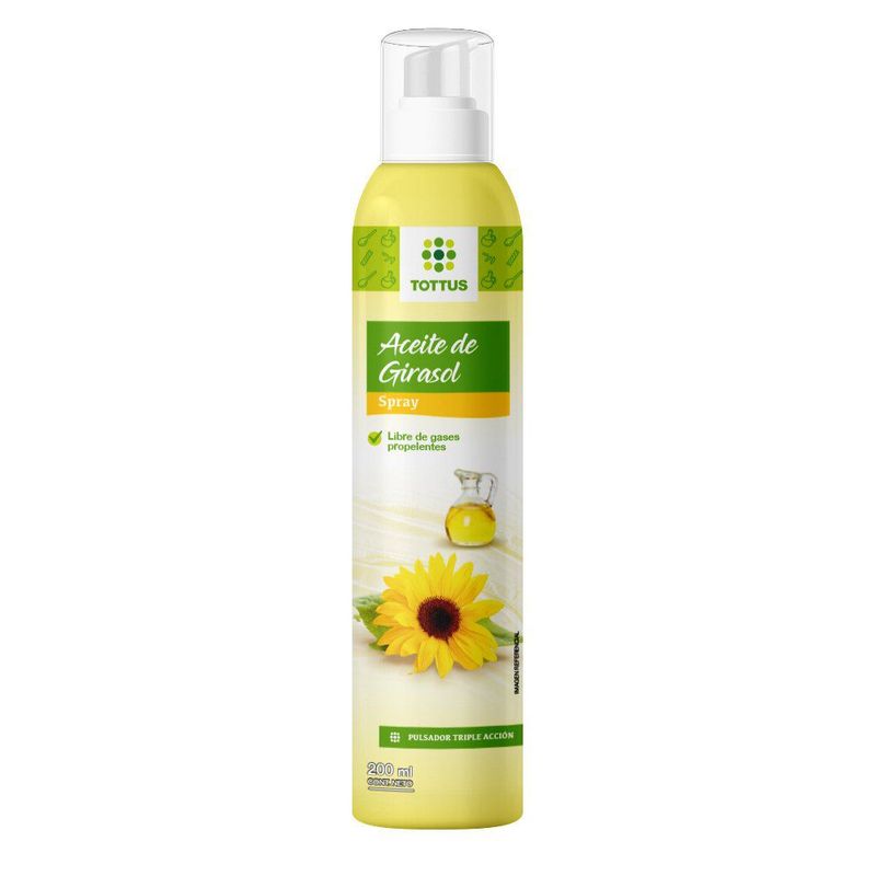 TOTTUS - Aceite girasol Spray Tottus 200 mL