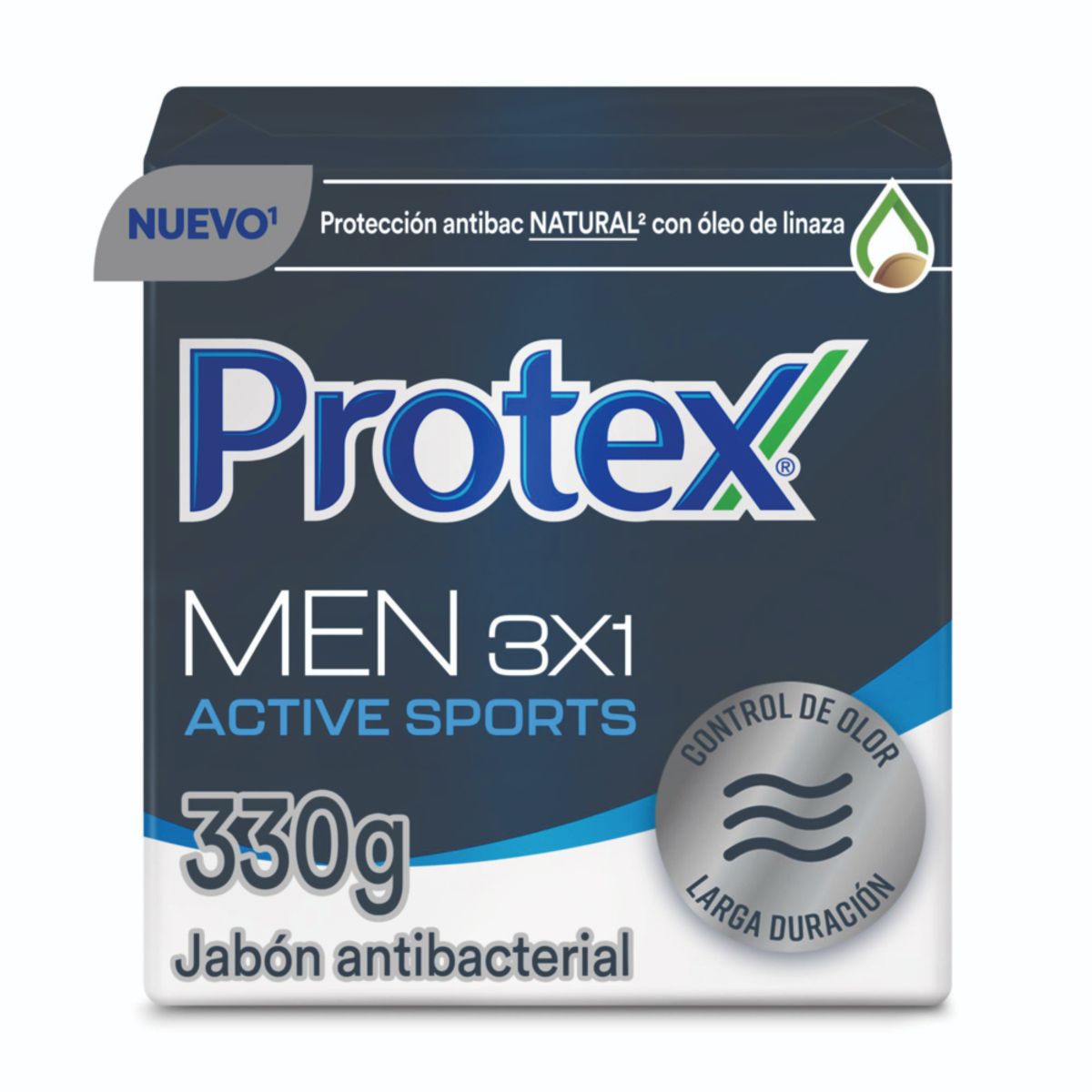 PROTEX - Jabón en Barra Protex Men Sport Empaque 3 Und 110 g