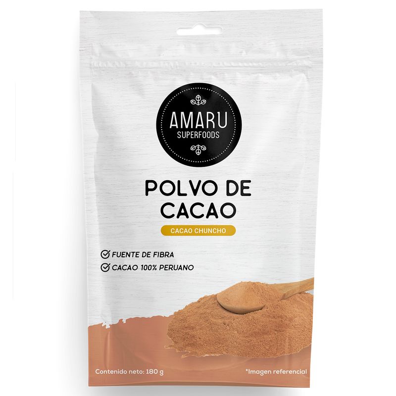 AMARU SUPERFOODS - Cacao en Polvo Amaru Superfoods Empaque 180 g