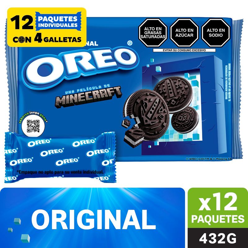 OREO - Galletas Oreo Regular Pack 12 Und