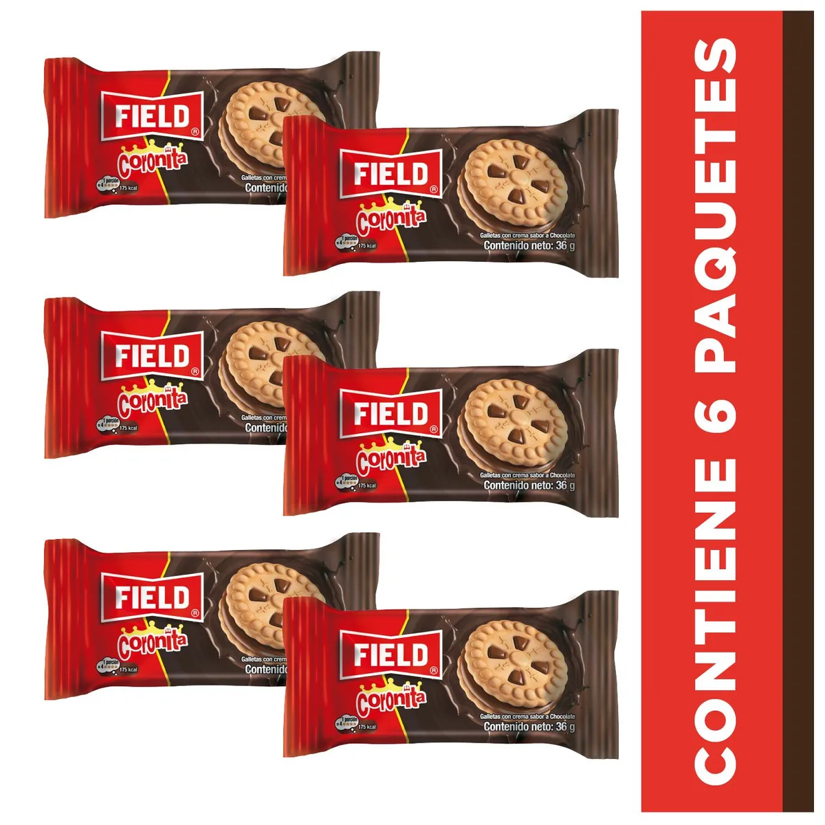 FIELD - Galletas Coronita Field Chocolate Sixpack 216 g