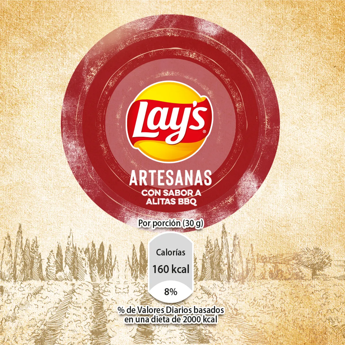 LAYS - Papas Lay's Artesanas Alitas bbq 130g
