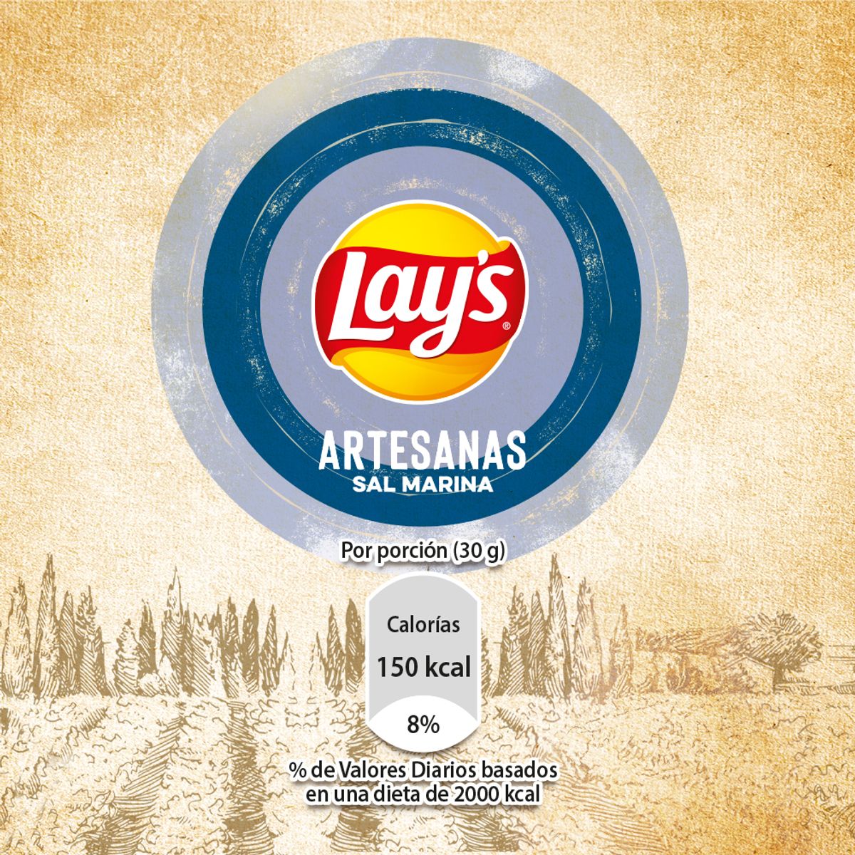 LAYS - Papas Lay's Artesanas Sal Marina 135g