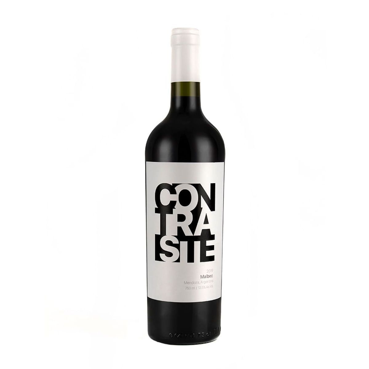 CONTRASTE - Vino Contraste Malbec Botella 750 mL