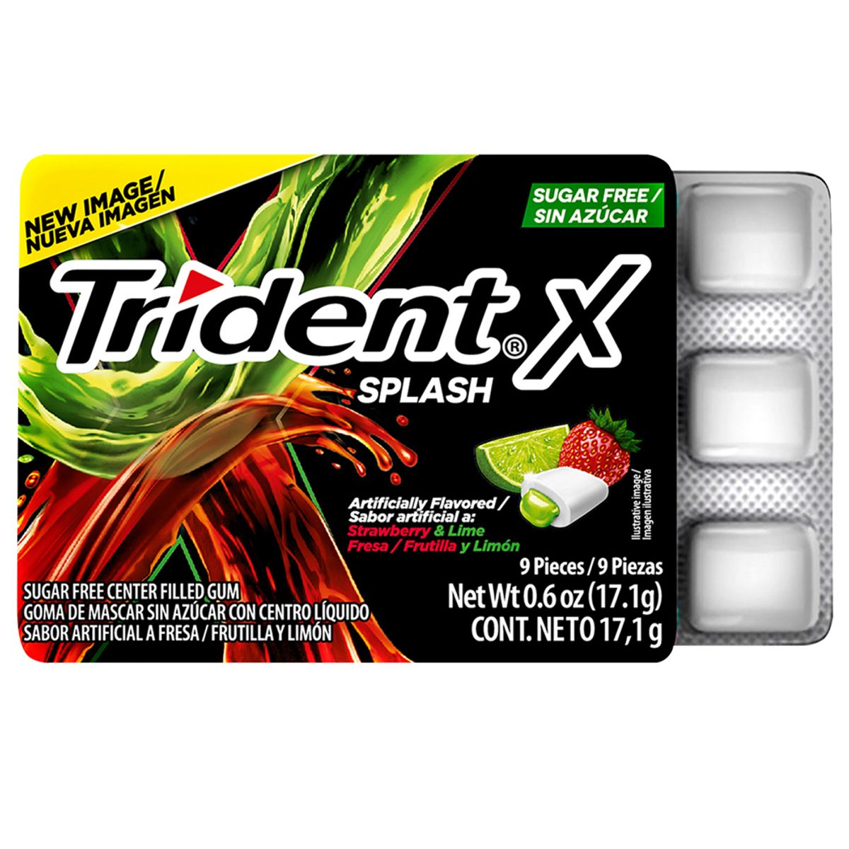 TRIDENT - Trident Splash Strwbry Lime x 17.1 g