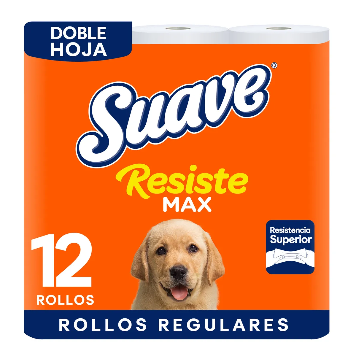 SUAVE - Papel Higiénico Suave ResisteMax Doble Hoja Empaque 12 Und