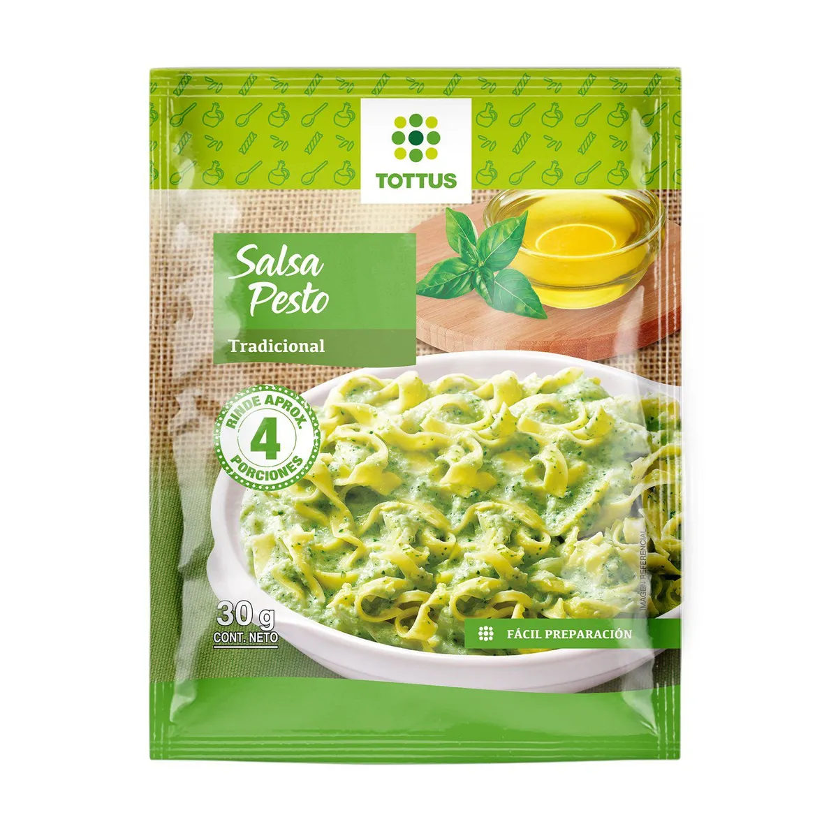 TOTTUS - Salsa Pesto en Polvo Tottus Empaque 30 g