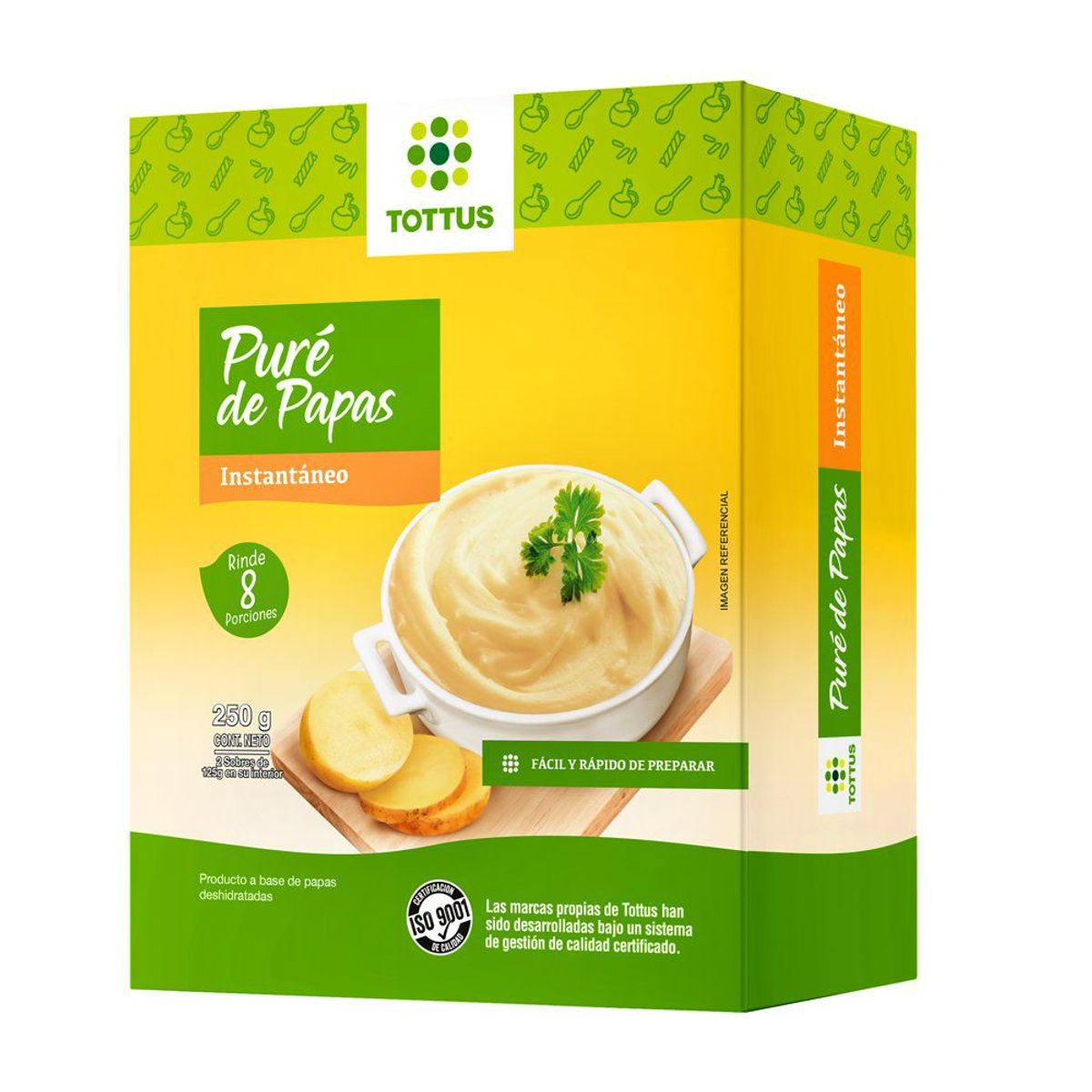 TOTTUS - Puré de Papas Instantáneo Tottus Empaque 250 g