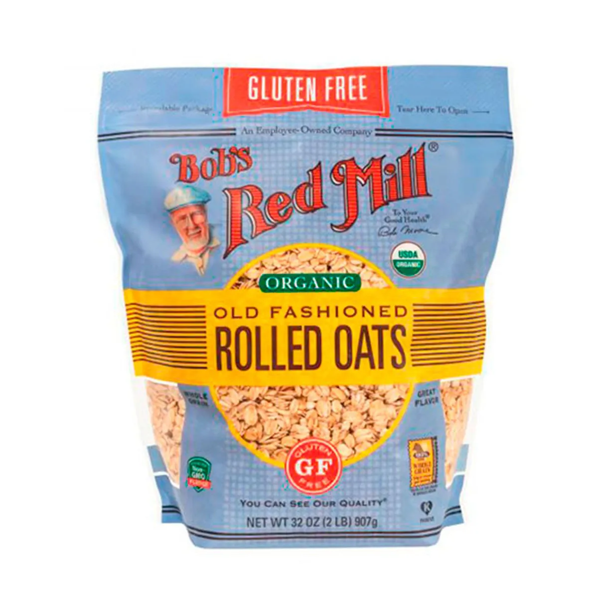 BOBS RED MILL - Hojuelas de Avena Bobs Red Mill Orgánica Sin Gluten Empaque 907 g