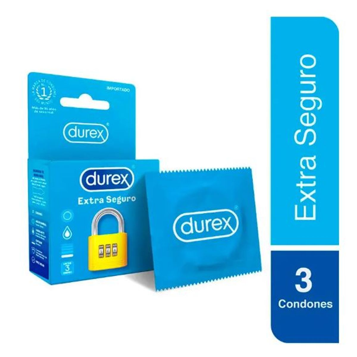 DUREX - REP PRESERVATIVO DUREX EXTRA SEG LUBRICADO CAJ3UN