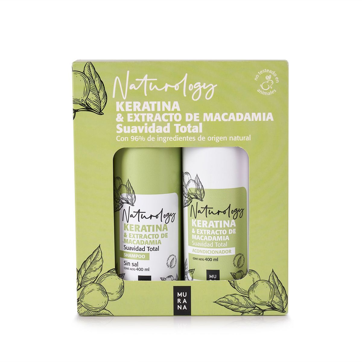 MURANA - Pack Murana Shampoo + Acondicionador Keratina 400 mL