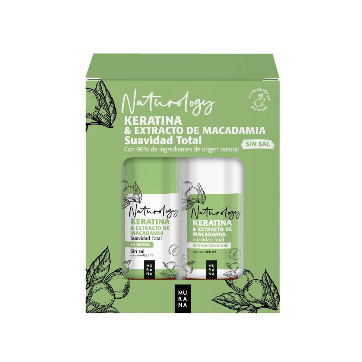 MURANA - Pack Murana Shampoo + Acondicionador Keratina 400 mL