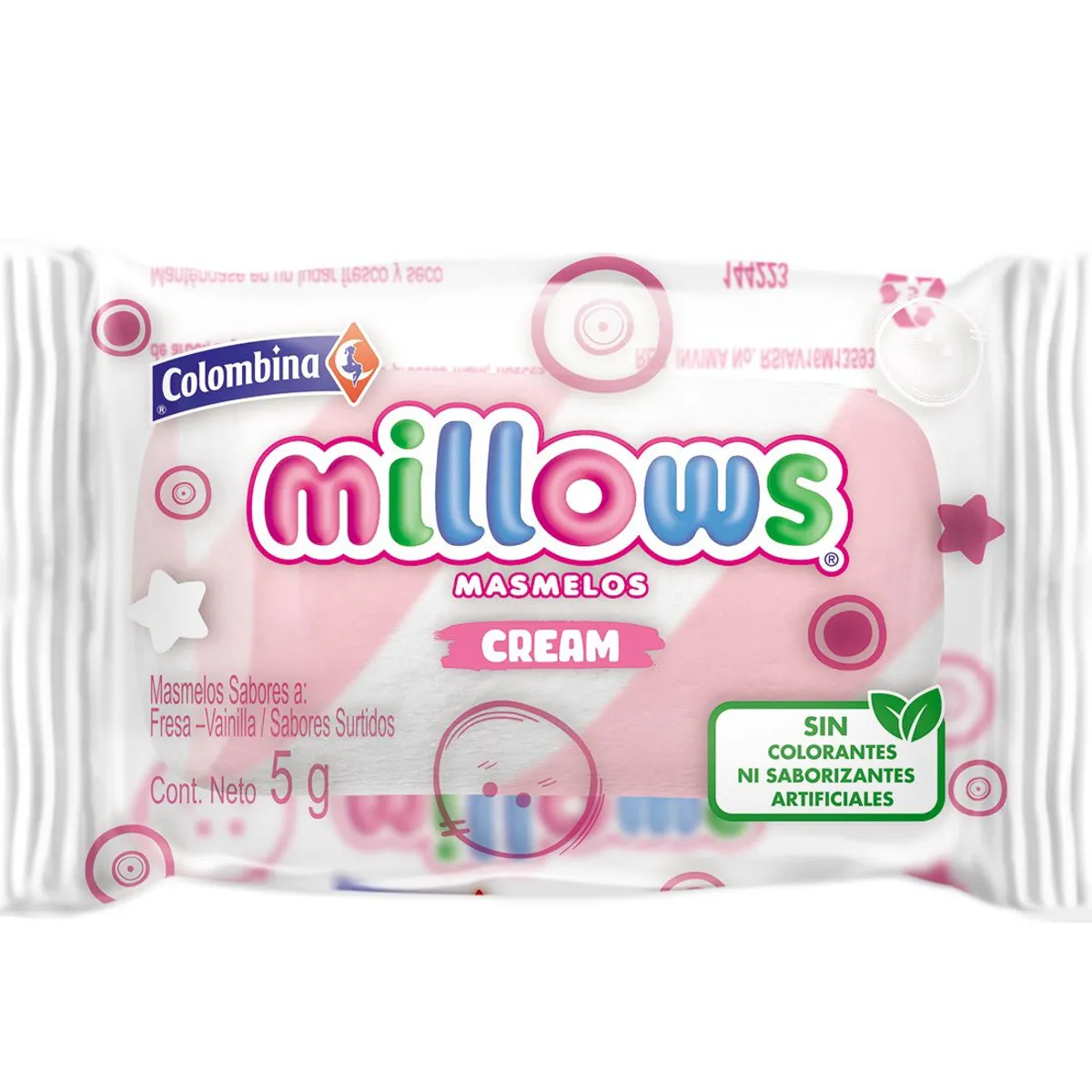 MILLOWS - Marshmallows Willows Individual Cream Bolsa 250 g