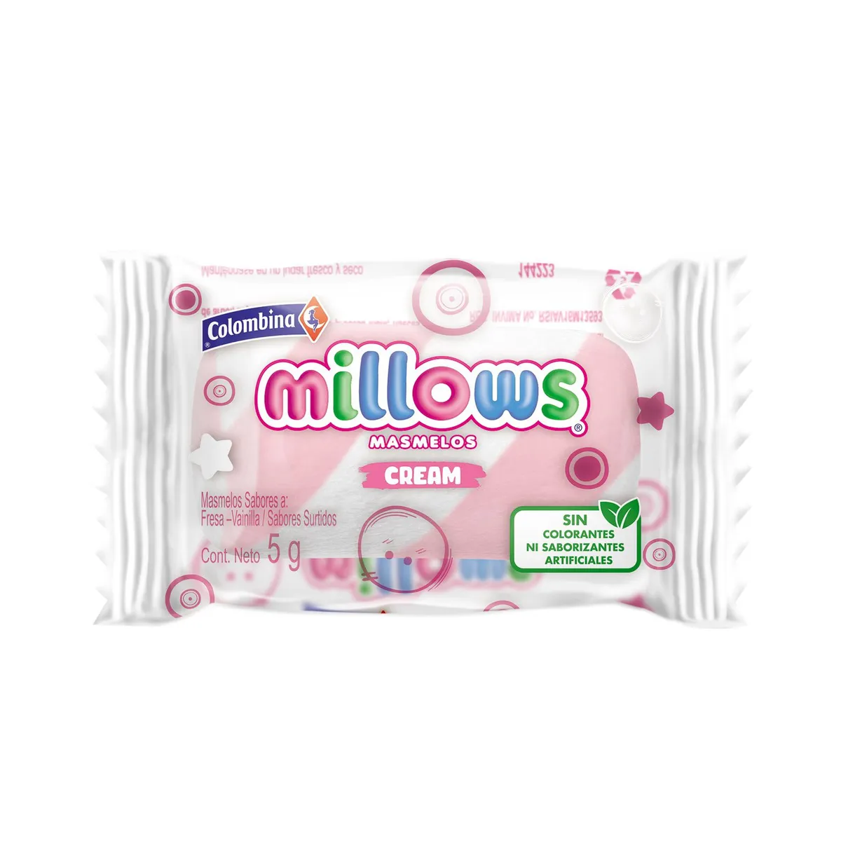 MILLOWS - Marshmallows Willows Individual Cream Bolsa 250 g