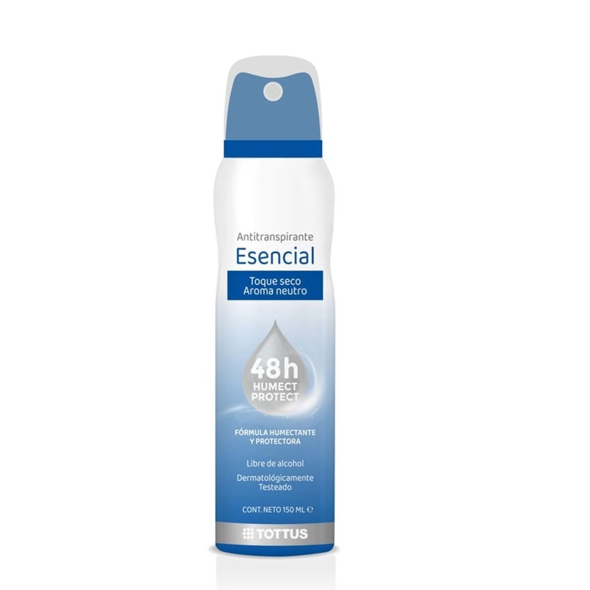 TOTTUS - Antitranspirante en Spray Tottus Mujer Esencial Envase 150 mL