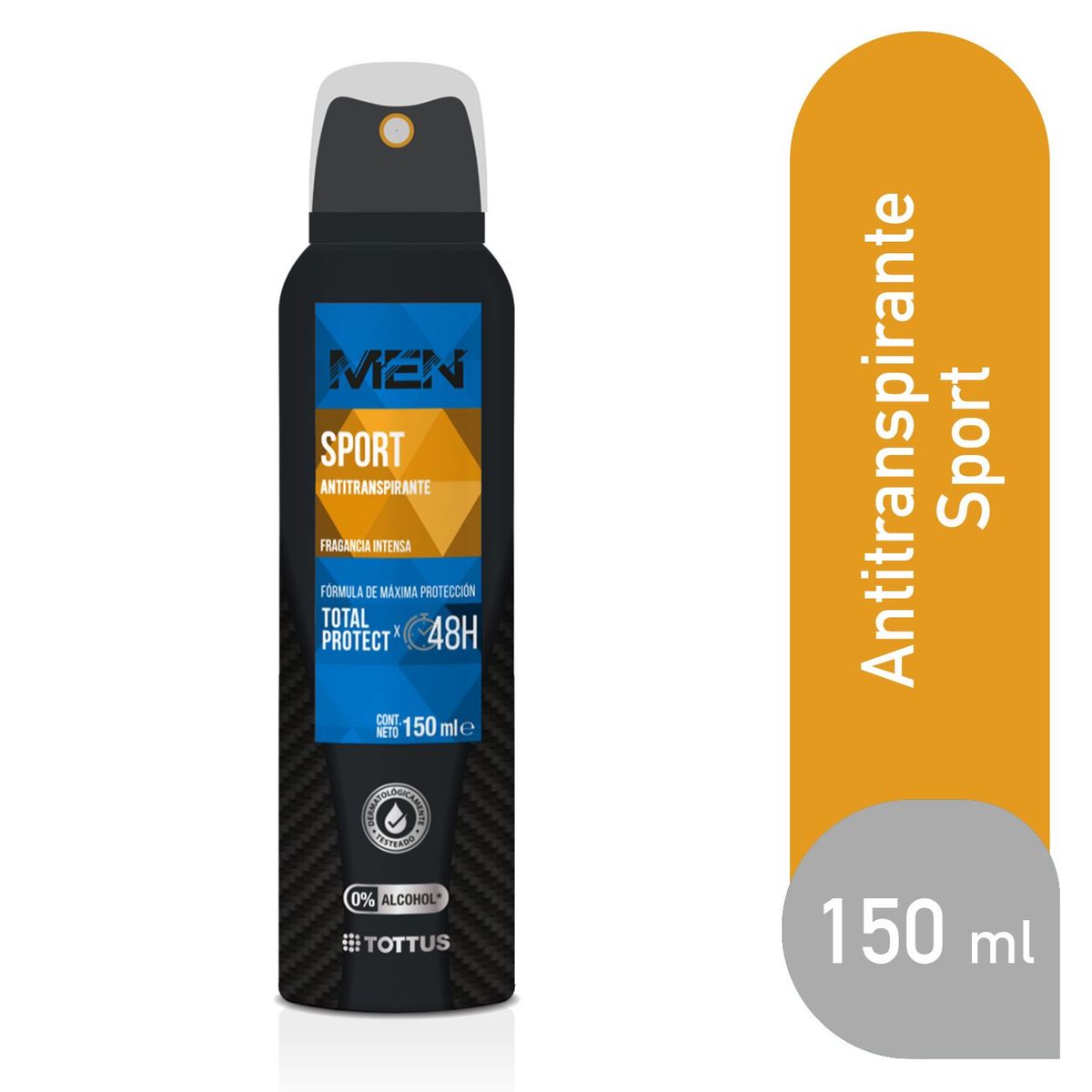 TOTTUS - Antitranspirante en Spray Tottus Hombre Sport Envase 150 mL