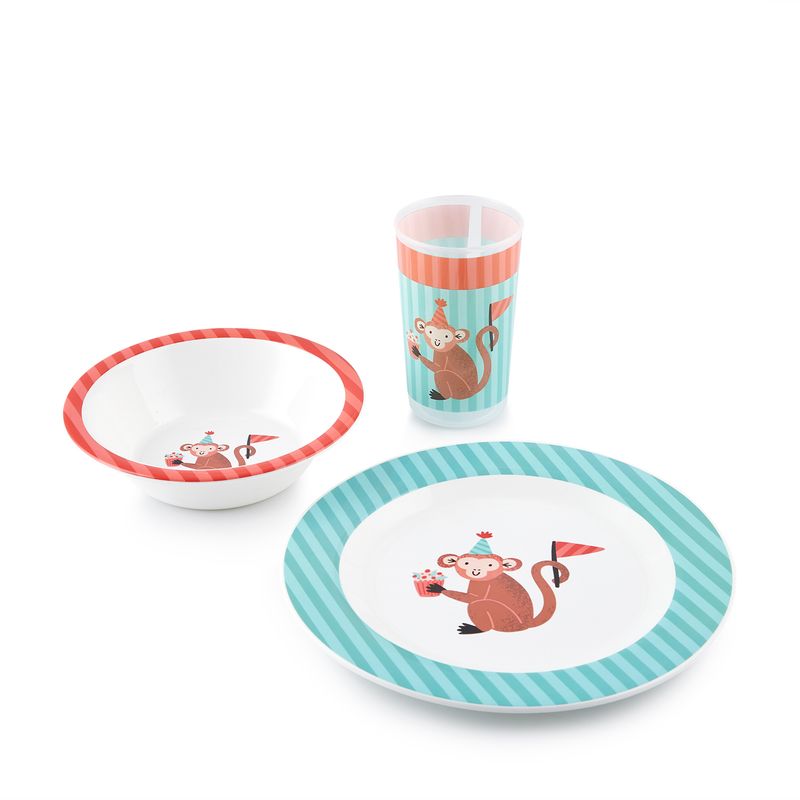 PRECIO UNO - SET INFANTIL PLATO+BOWL+VASO 1