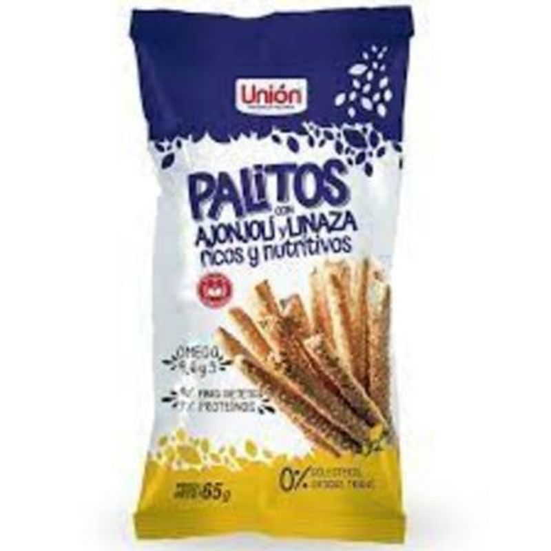 UNION - F PALITOS CON AJONJOLI Y LINAZA UNION 65G